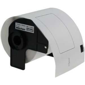 Rollo de etiquetas Brother DK1241 102mm x 152mm con base, 200 etiquetas