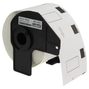 10 Rollos De Etiquetas Dk 1201, 29mm X 90mm Con Base