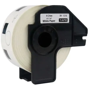Rollo De Etiquetas Dk1218 24mm Con Base 1000 Etiquetas
